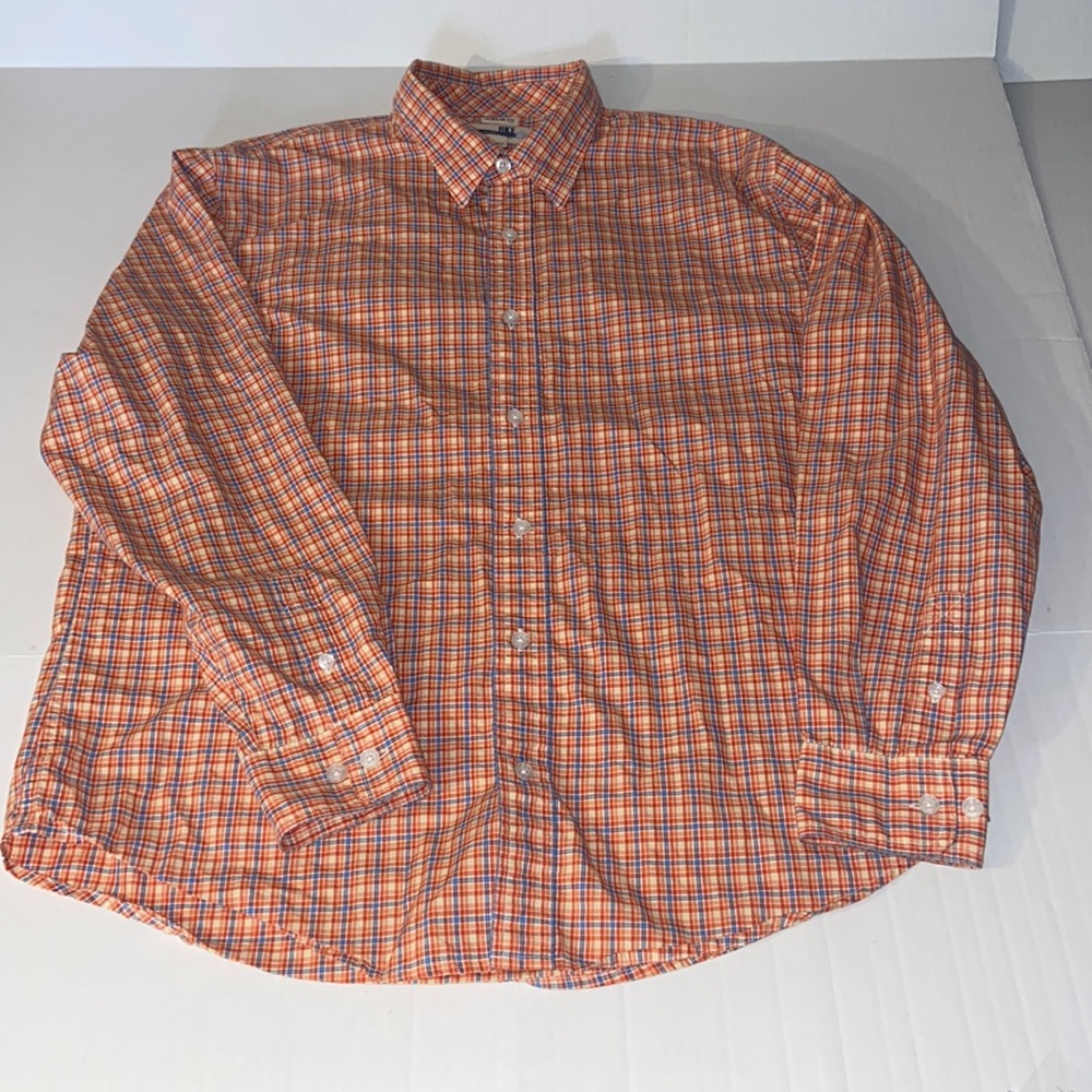 BKE Men’s Regular Fit Large Long Sleeve Plaid Button Up Shirt